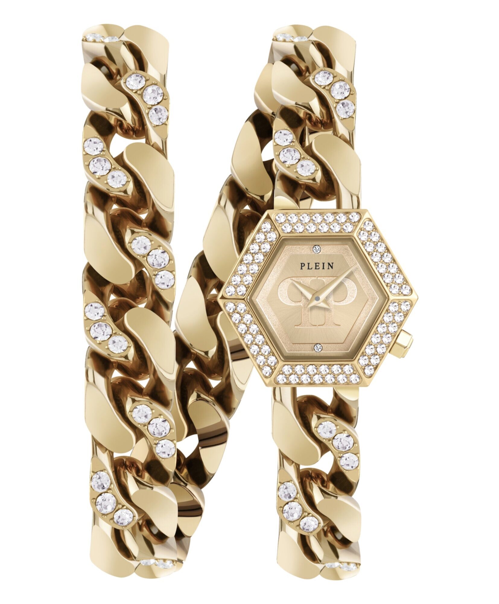 Philipp Plein The Hexagon Groumette Crystal Watch