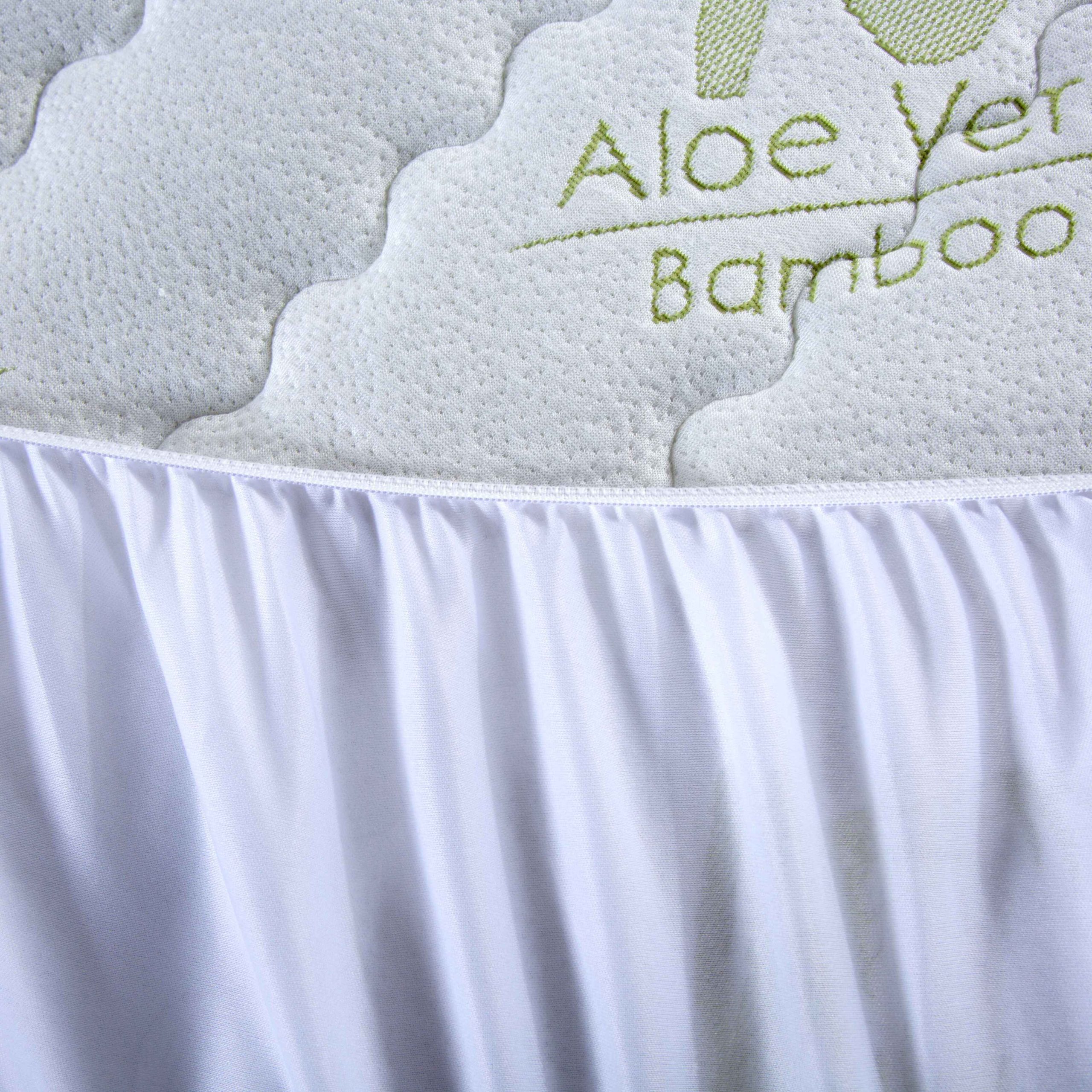 Bed Bath Fashions Aloe Vera Quilted Mattress Pad - Image 5