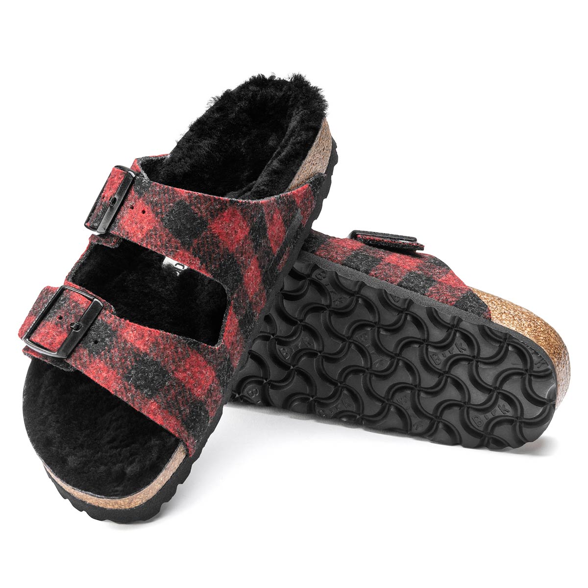Birkenstock Arizona Shearling Wool Felt Sandals - Image 3