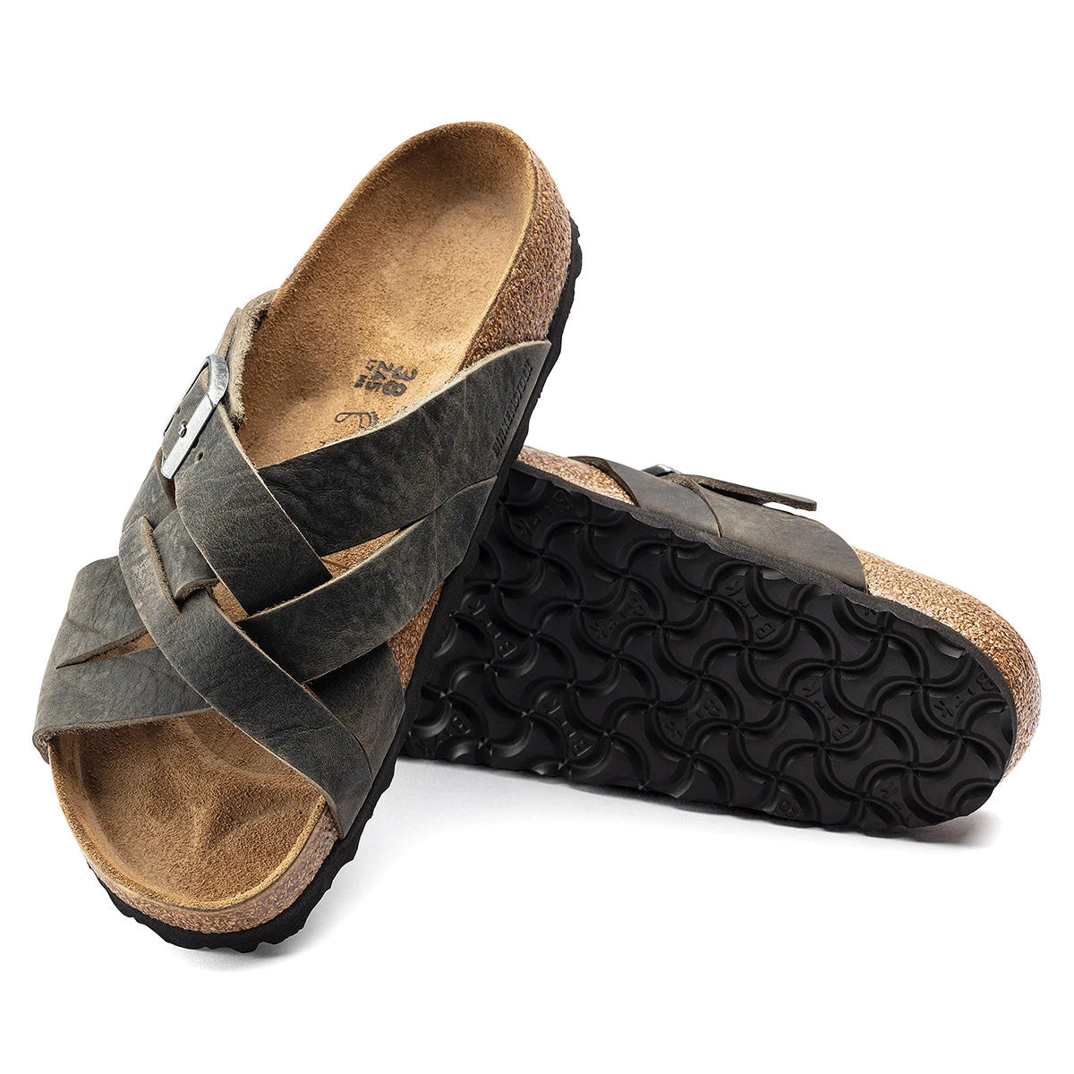 Birkenstock Lugano Oiled Leather Sandals - Image 3