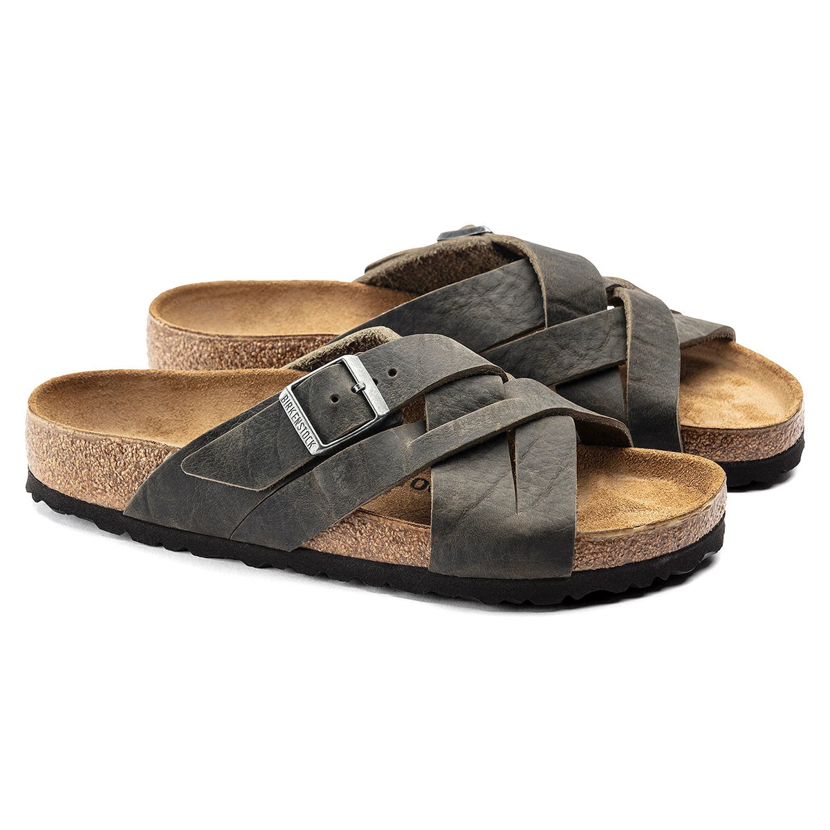 Birkenstock Lugano Oiled Leather Sandals - Image 2