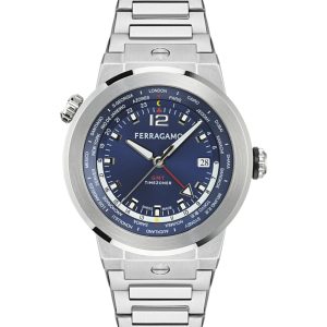 Ferragamo F-80 GMT Worldtime Bracelet Watch