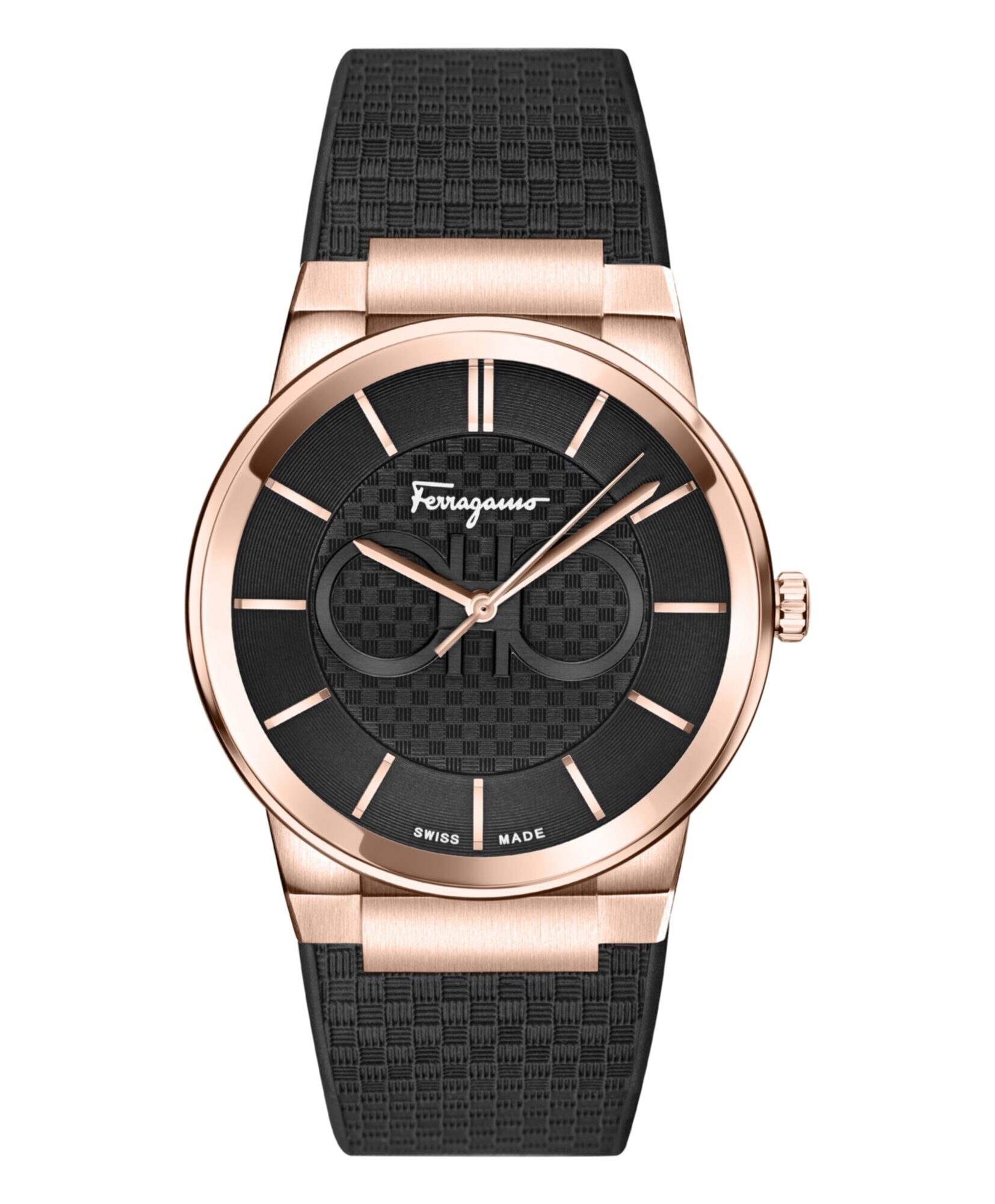 Ferragamo Sapphire Silicone Watch