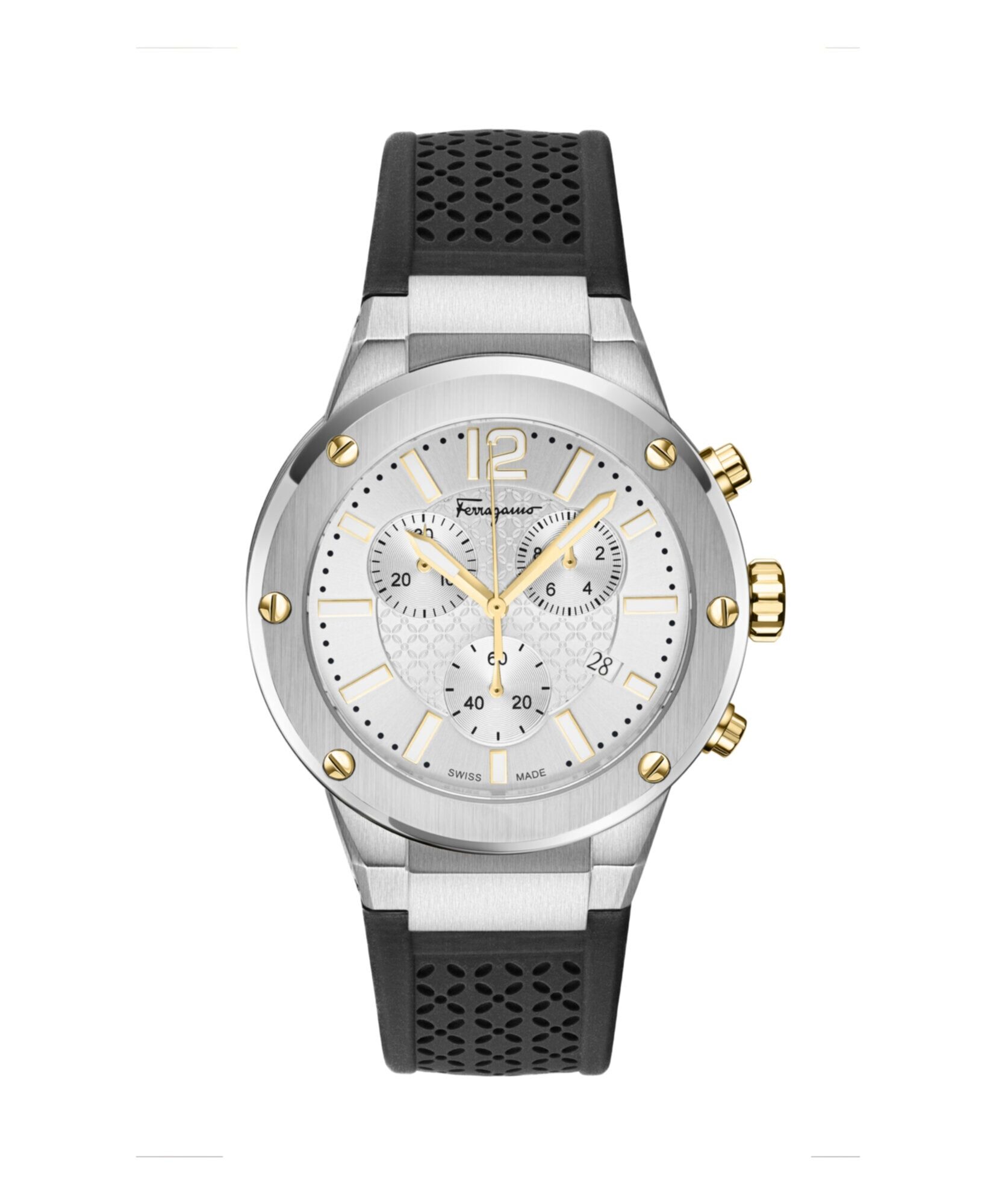 Ferragamo F-80 Chrono Silicone Watch