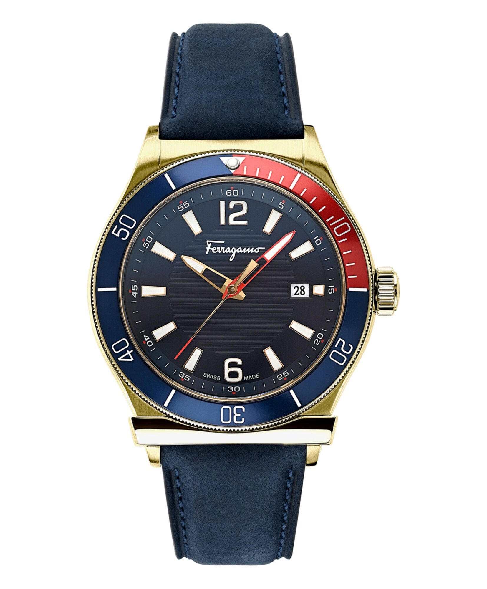 Ferragamo 1898 Sport Leather Watch