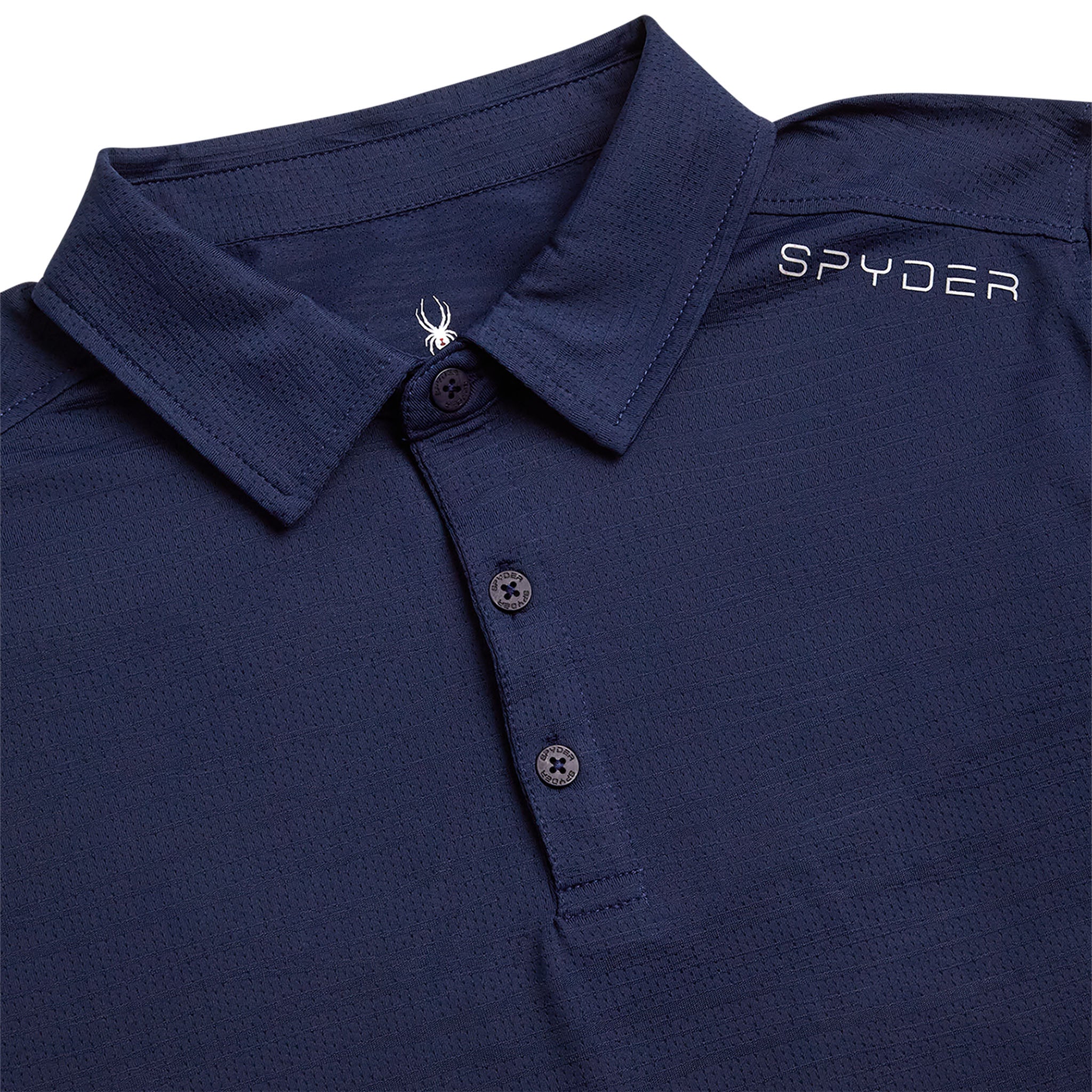 Spyder Men's Short Sleeve Jacquard - Navy - Image 5