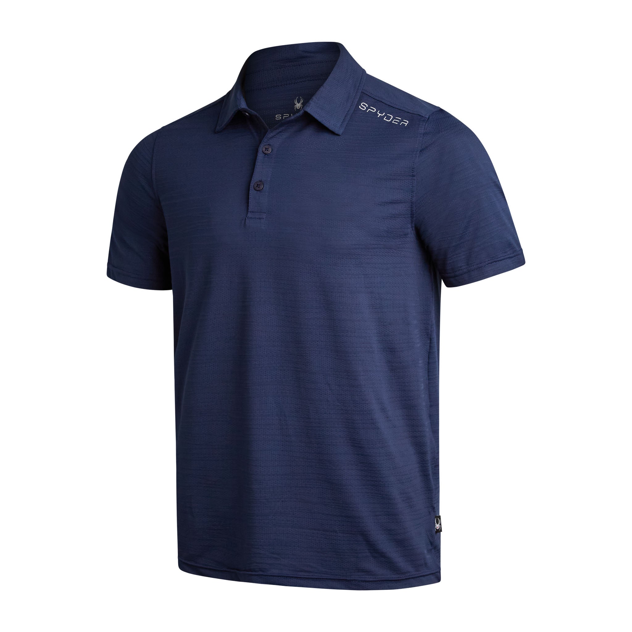 Spyder Men's Short Sleeve Jacquard - Navy - Image 6