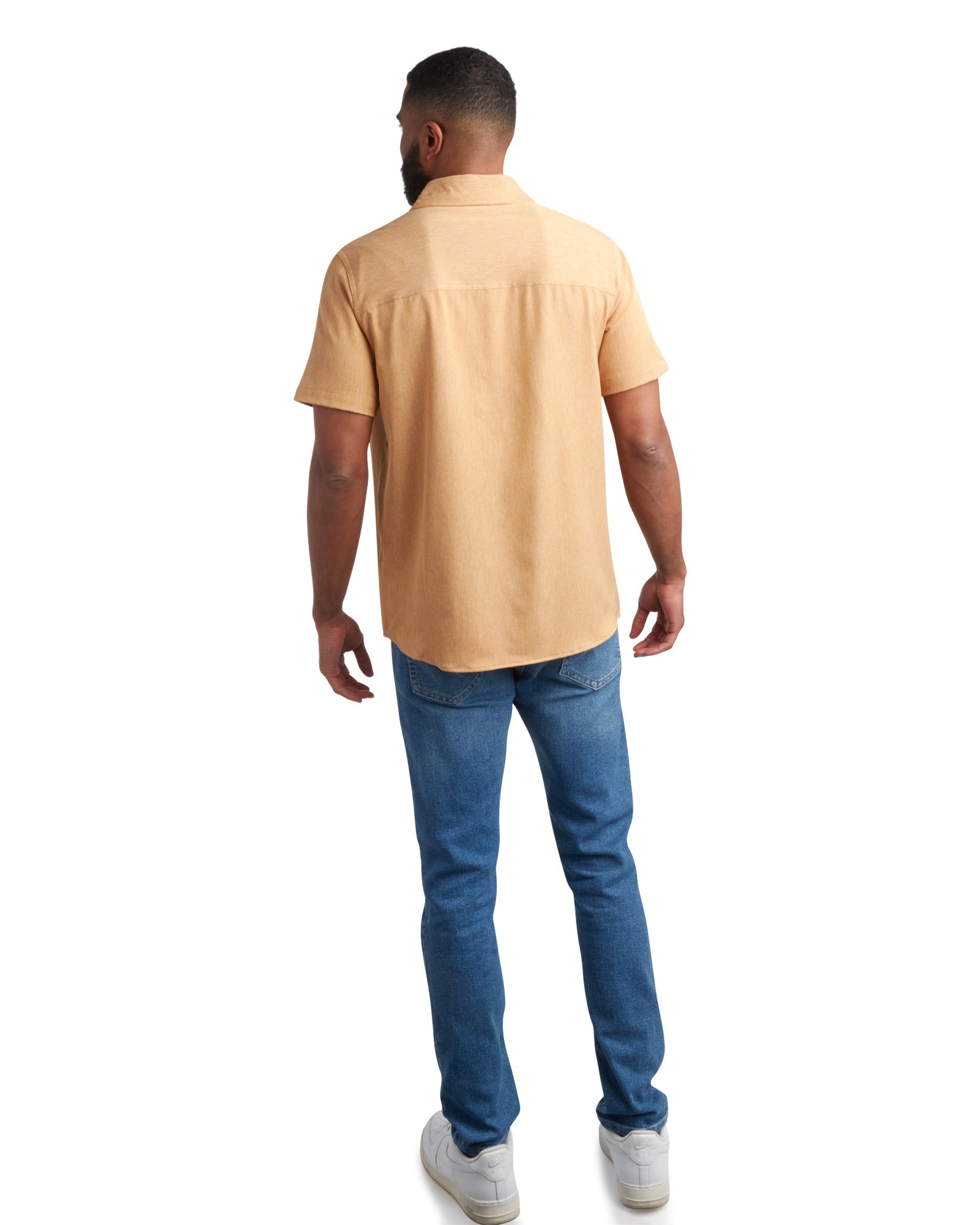 Spyder Men's Short Sleeve Mini Stripe - Carmel - Image 2