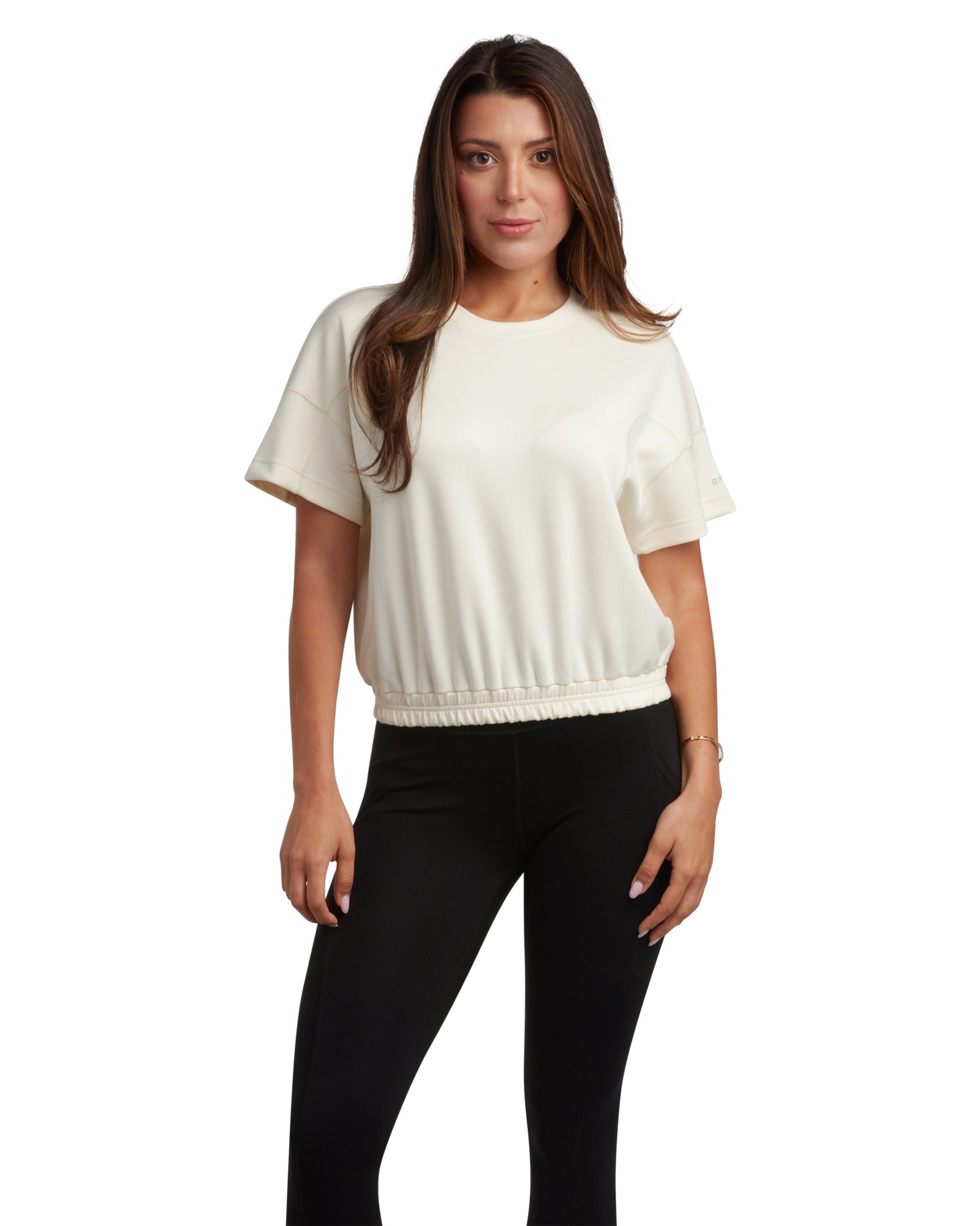 Spyder Women's Harmony Boxy Tee - Pearl - Image 5
