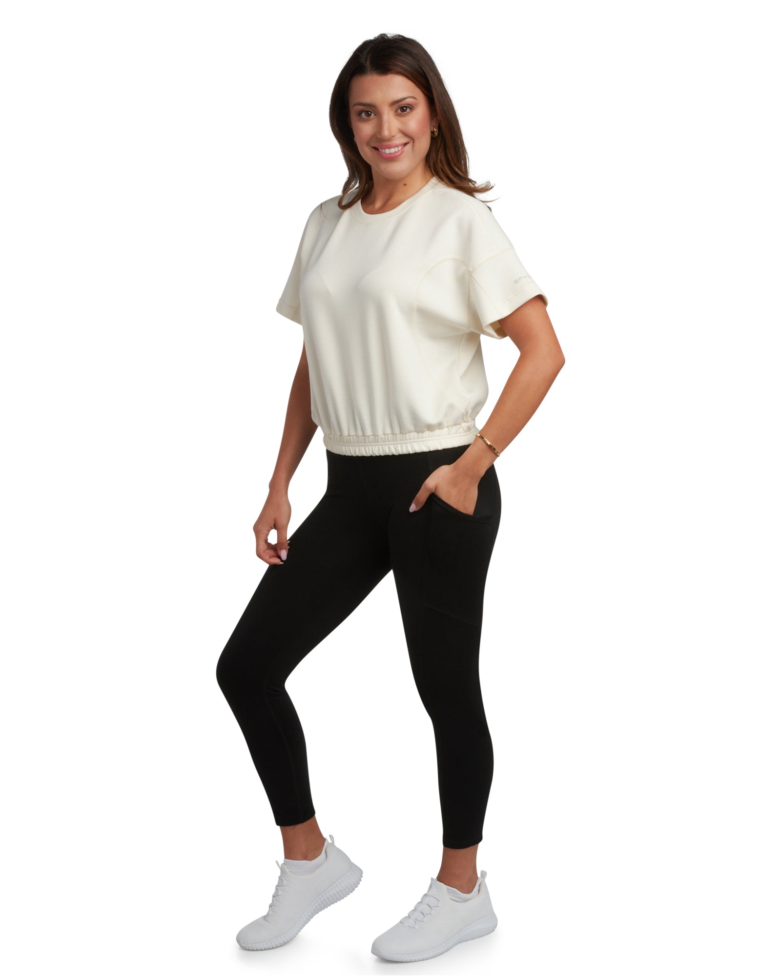 Spyder Women's Harmony Boxy Tee - Pearl - Image 7