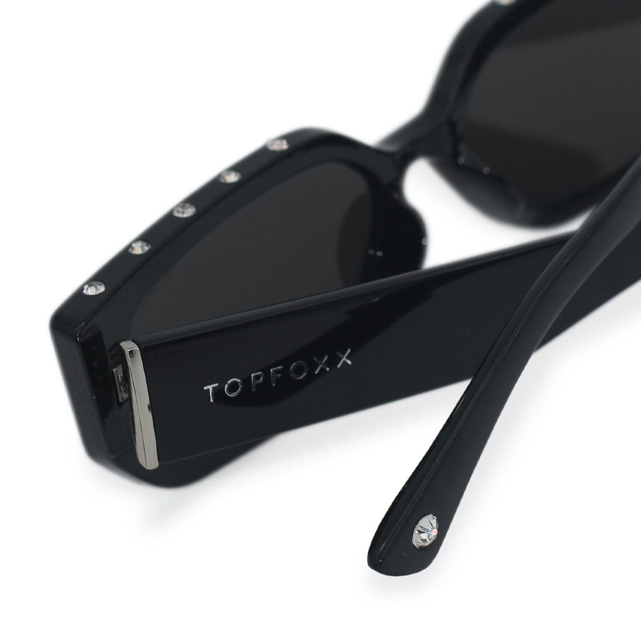 TopFoxx Sparkle In Your Eye - Women's Black Sunglasses - Image 5