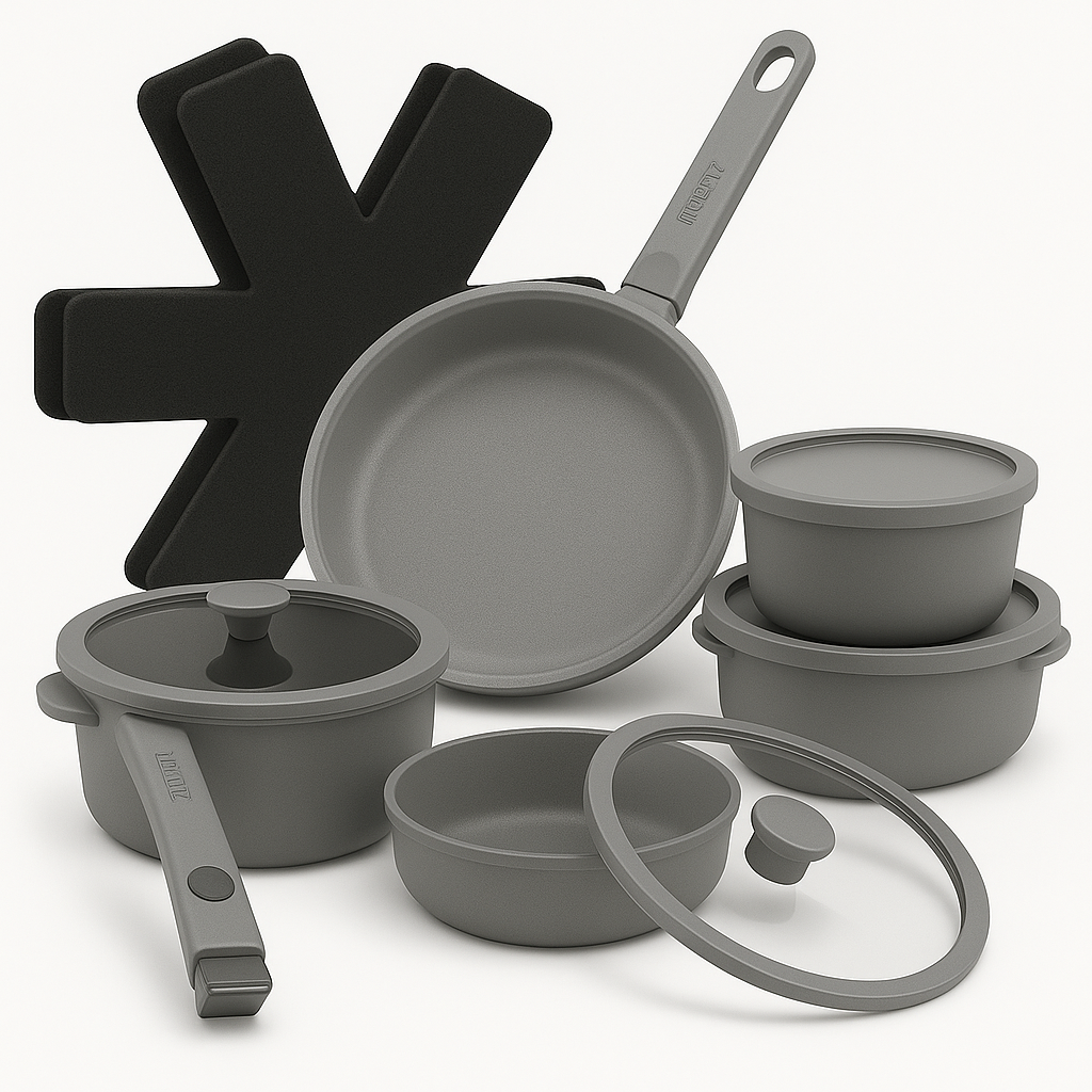 Moritz & Moritz 15-Piece Cast Aluminum Pot and Pan Set - Image 24