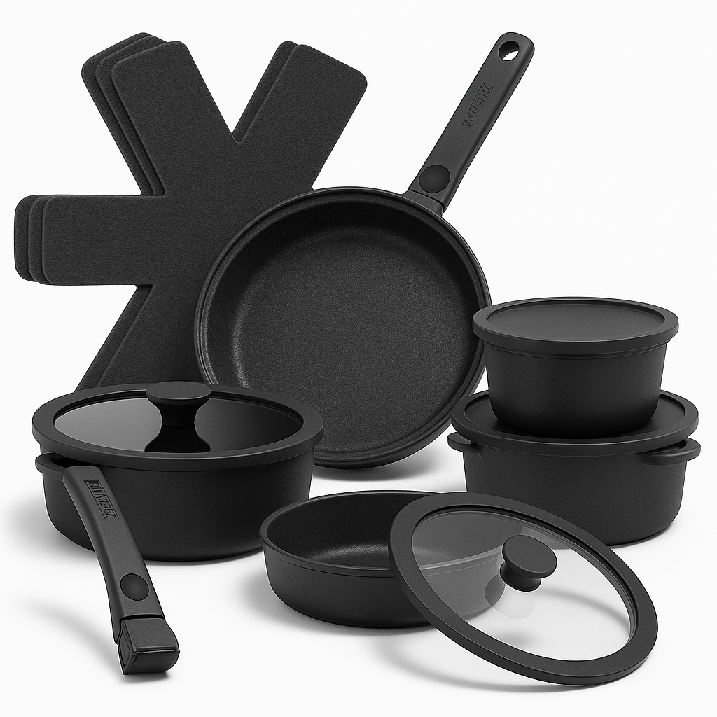 Moritz & Moritz 15-Piece Cast Aluminum Pot and Pan Set - Image 14