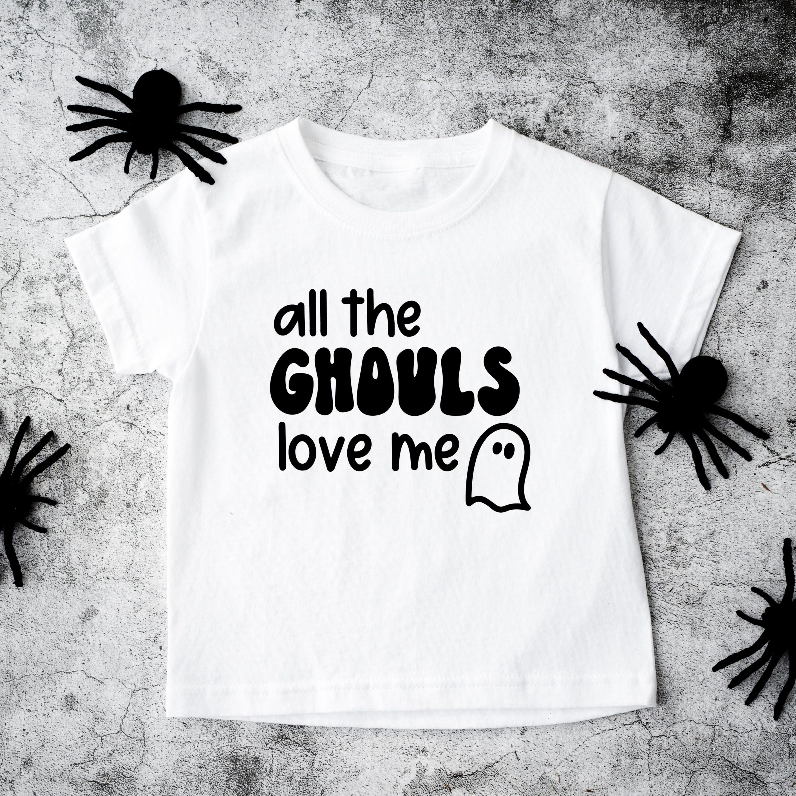 The Juniper Shop Toddler All The Ghouls Ghost Short Sleeve Crew Neck - Image 3