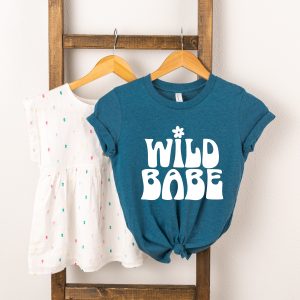 The Juniper Shop Toddler Wild Babe Flower Short Sleeve Crew Neck