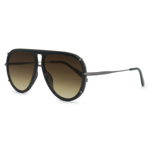 TopFoxx Ivy Luxe - Olive Tangle-Free Women's Round Aviator Sunglasses