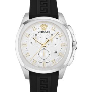 Versace Geo Chrono Strap Watch