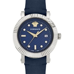 Versace V-Classic Leather Watch