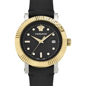 Versace V-Classic Leather Watch