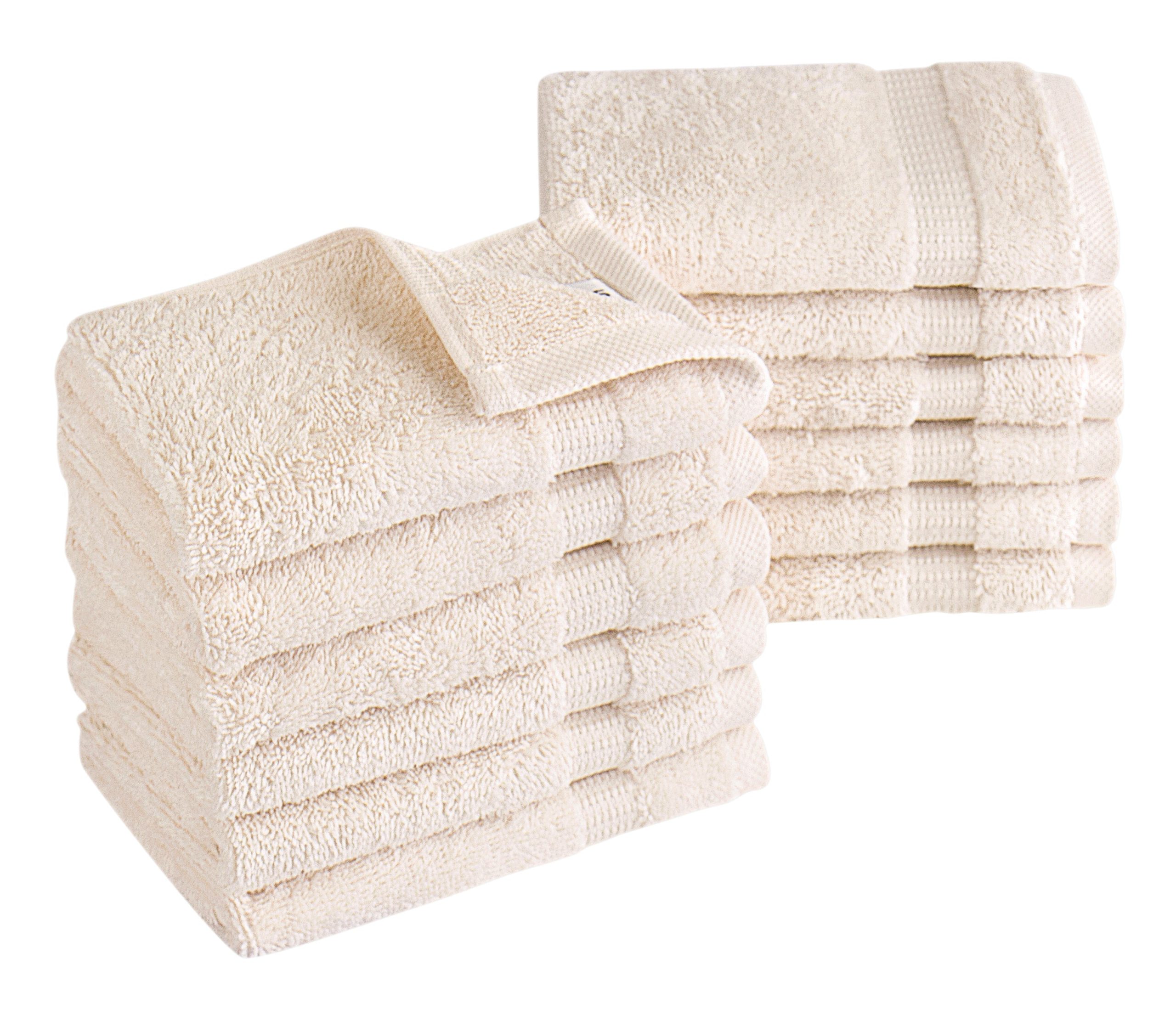 Classic Turkish Towels Villa Turkish Cotton Hotel Collection Washcloths - 12 Pieces - Image 11