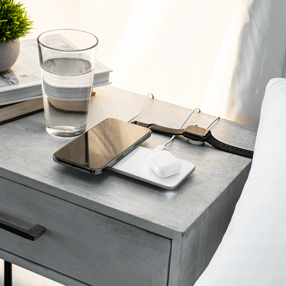 Ventev Dual Wireless Chargepad 15W - White - Image 2