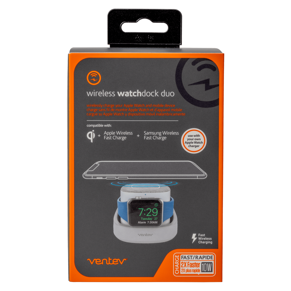 Ventev wireless watchdock duo 10W - Grey/White - Image 5