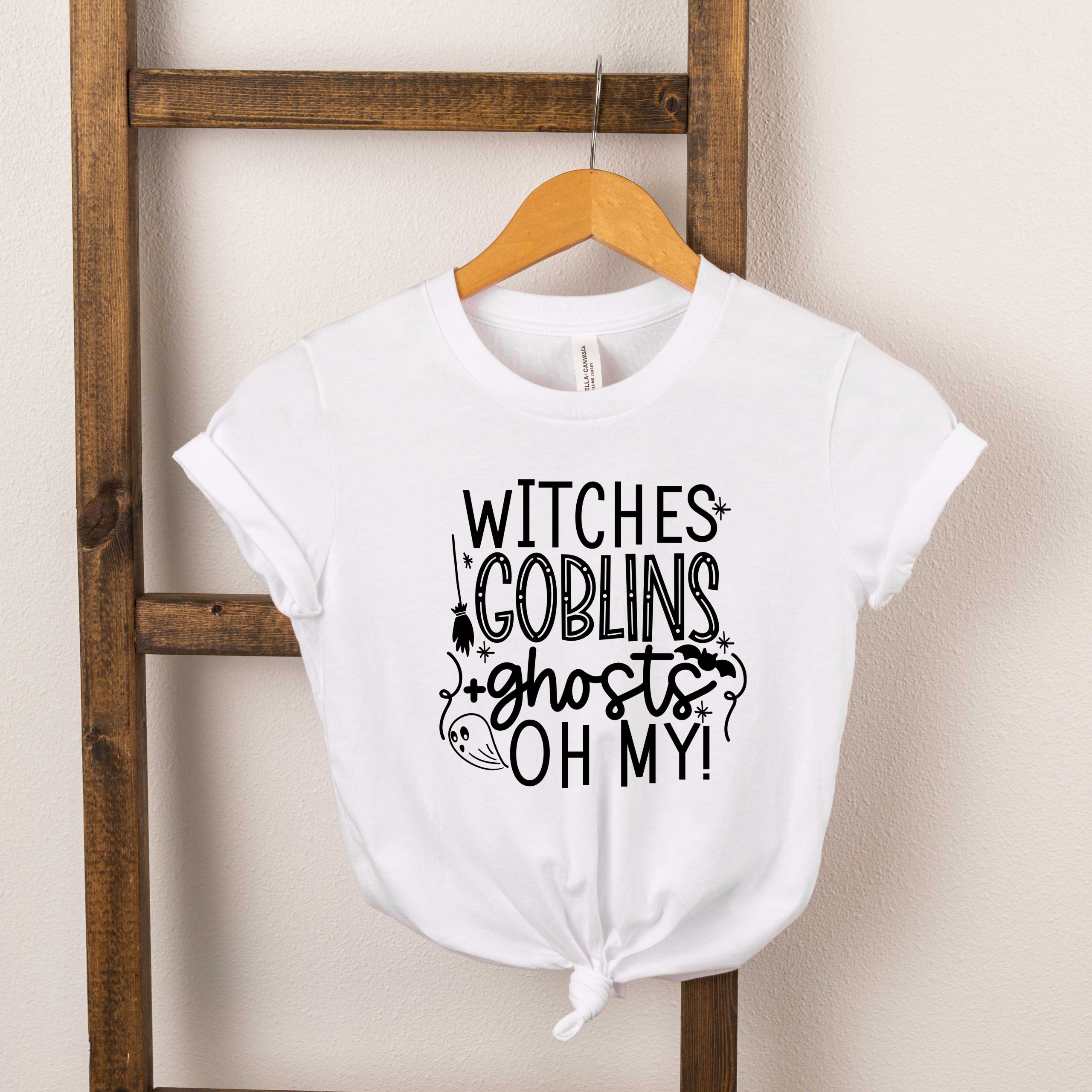 The Juniper Shop Toddler Witches Goblins Ghosts Short Sleeve Crew Neck - Image 4