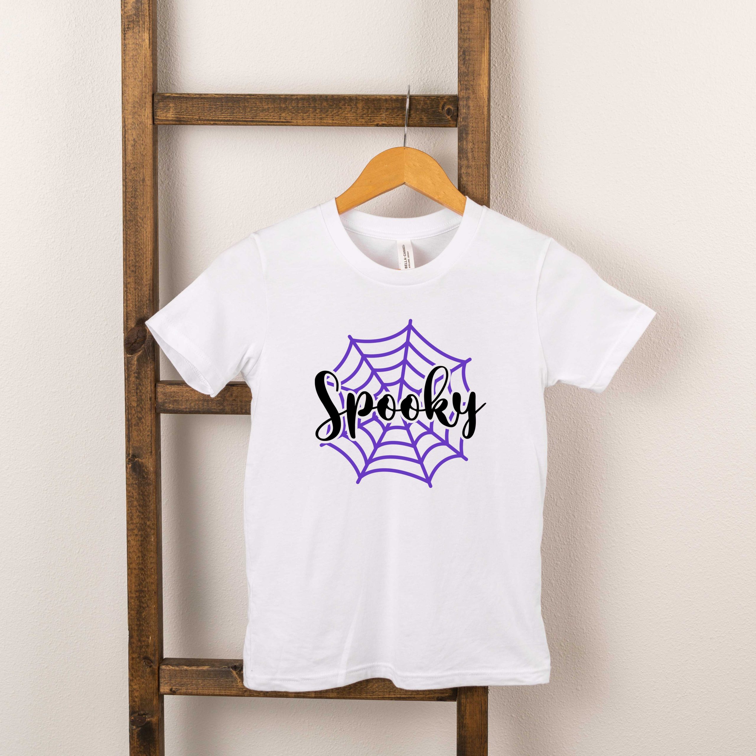 The Juniper Shop Toddler Spooky Web Graphic Short Sleeve Tee - Image 3