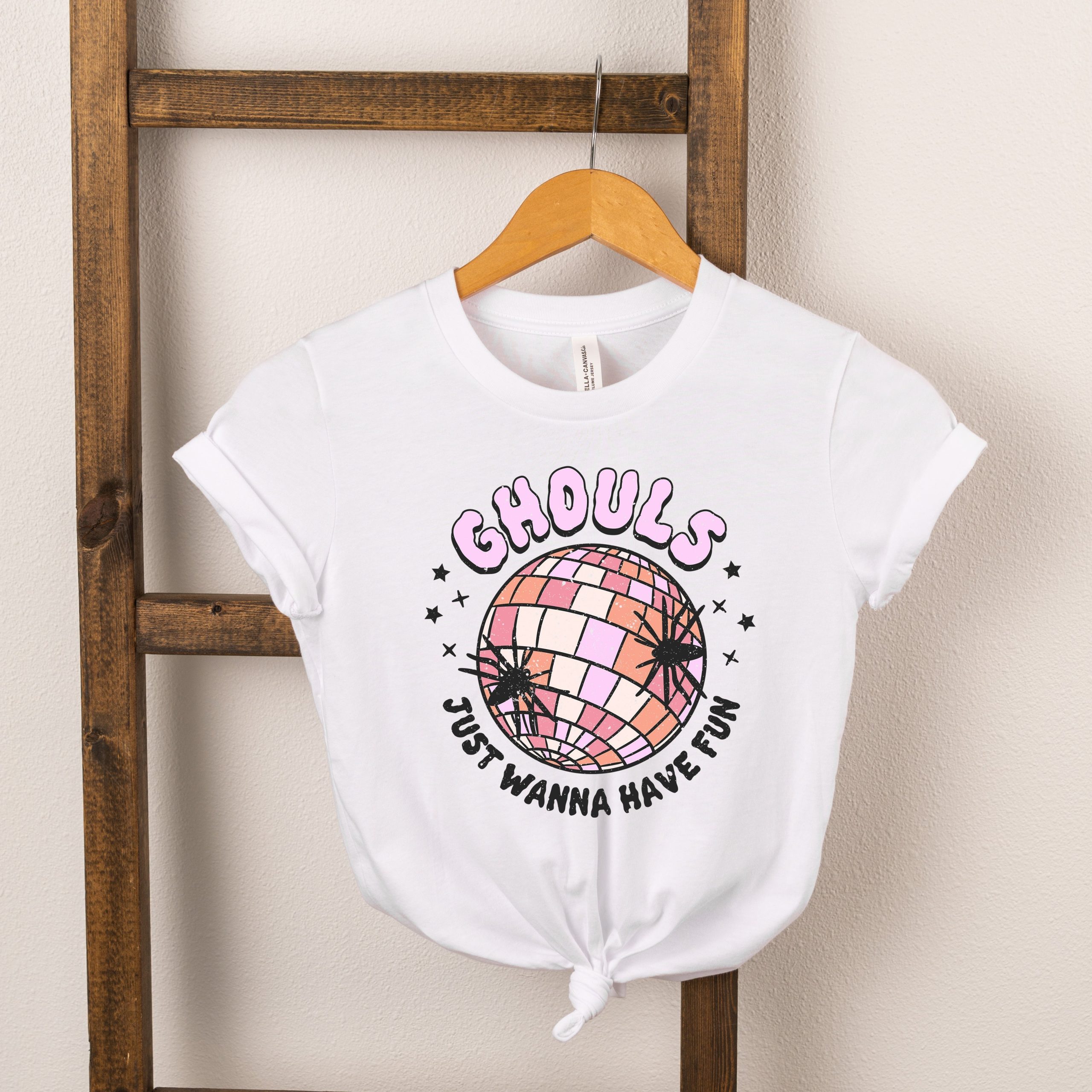 The Juniper Shop Toddler Ghouls Disco Ball Short Sleeve Crew Neck - Image 3