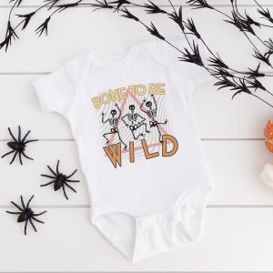 The Juniper Shop Baby Bone To Be Wild Graphic Short Sleeve Onesie