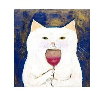 Paint with Number A Cat With A Glass Of Wine