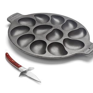 Outset Oyster Knife and Oyster Pan