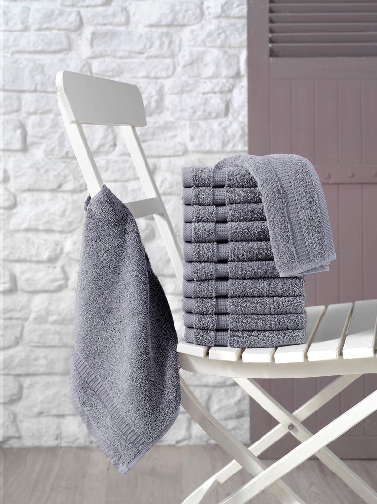 Classic Turkish Towels Cambridge Turkish Cotton Washcloths - 12 Pieces - Image 10