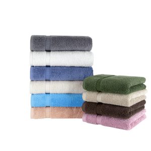 Classic Turkish Towels Villa Turkish Cotton Hotel Collection Hand Towels - 6 Pieces