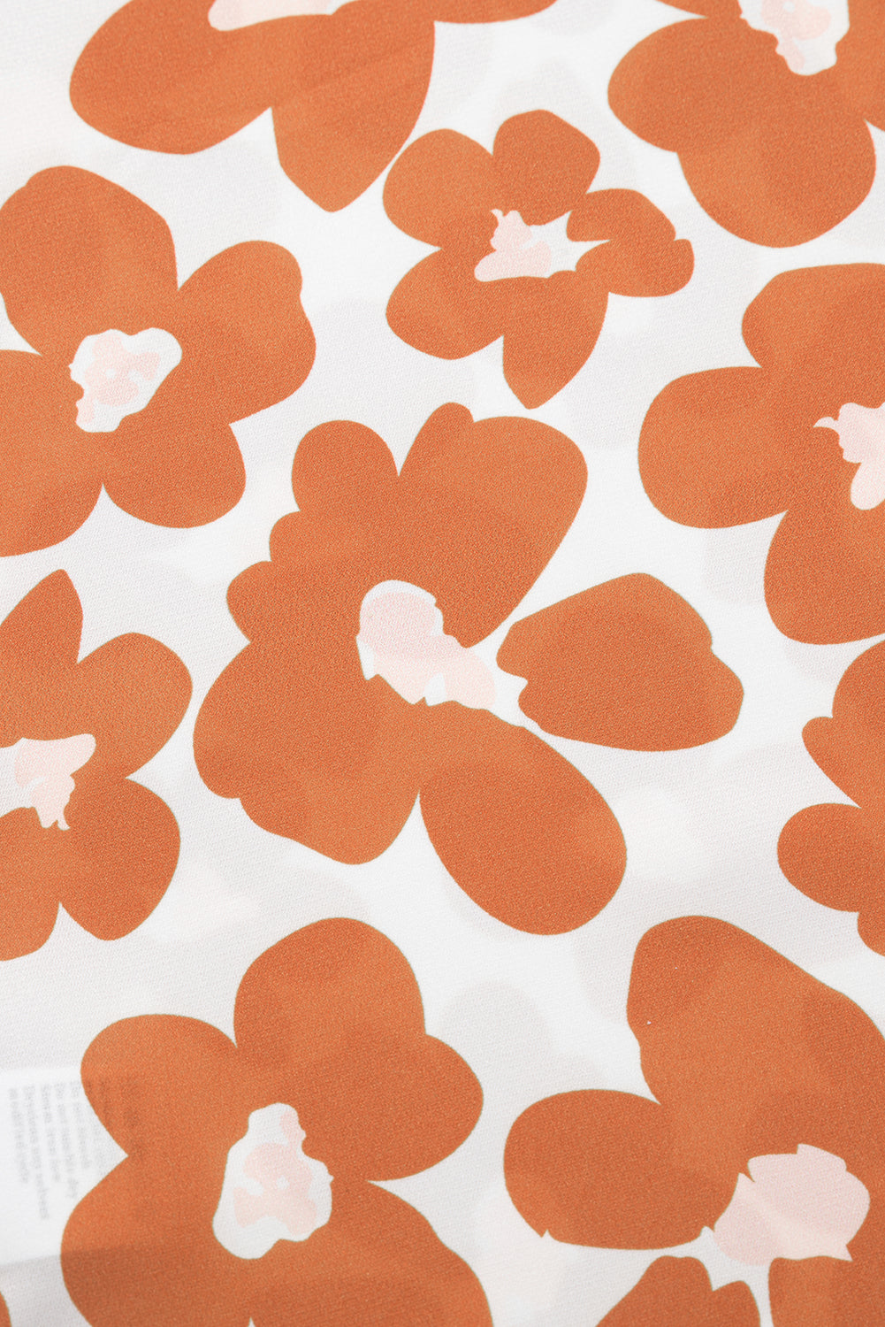 Sky Plus Size Floral Print Drawstring V Neck Short Sleeve Blouse by Threaded Pear - Image 9