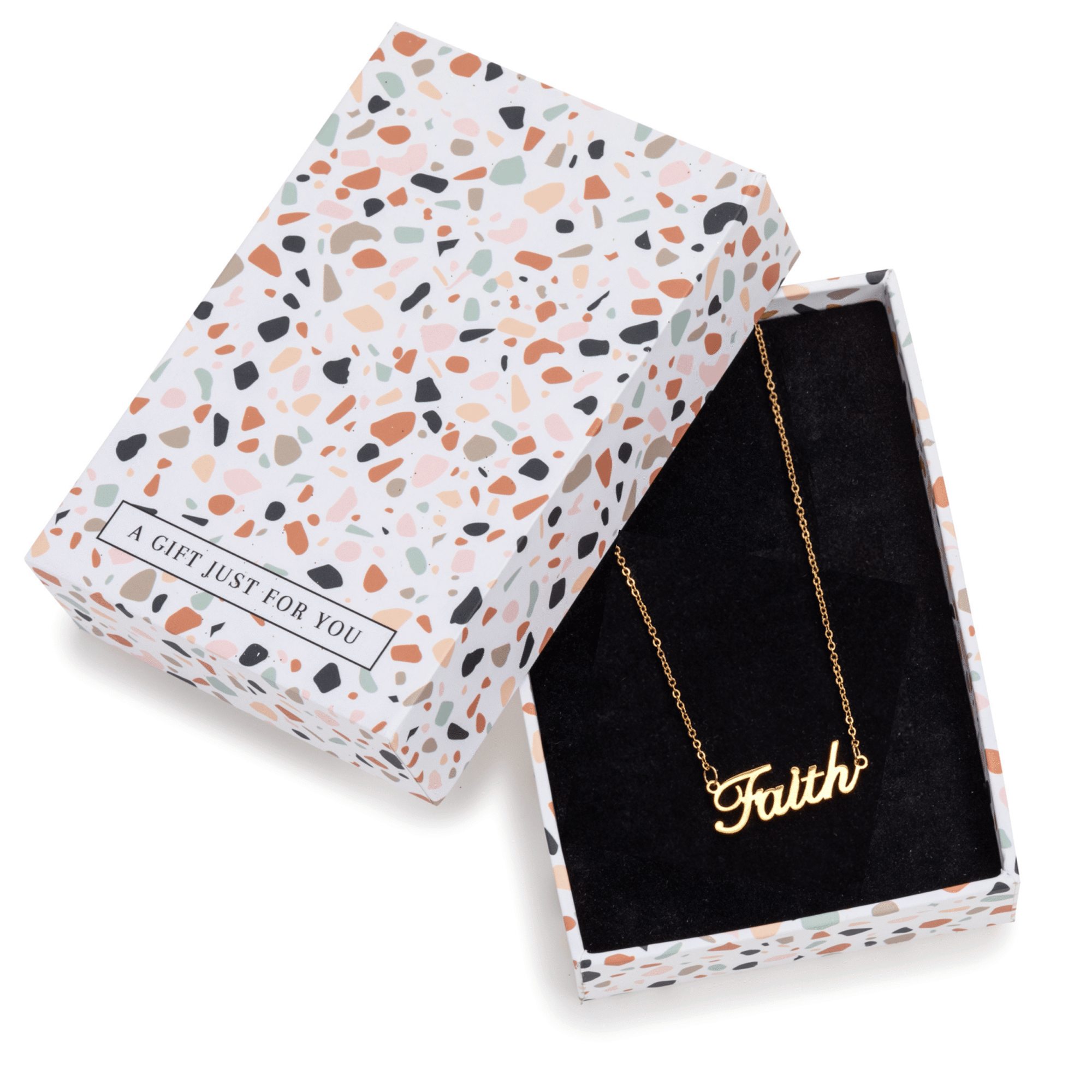 Don't AsK Goldtone Stainless Steel Faith Necklace