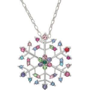 Snowflake Necklace ?C Made with Swarovski Crystals