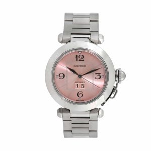 Pre-owned Cartier Women's Pasha 35mm Stainless Steel Wristwatch - 2475