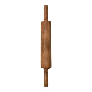 Ironwood Gourmet Acacia Wood Rolling Pin With Handles. 12 barrel x 2.75