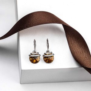 Topaz Swarovski Crystal Earrings ?C Spring Drop Crystal Earrings