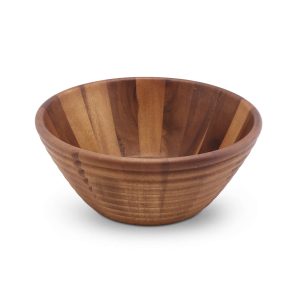 Ironwood Gourmet Beehive Salad Bowl. Large 12 Acacia Wood Fruit and Salad Serving Bowl