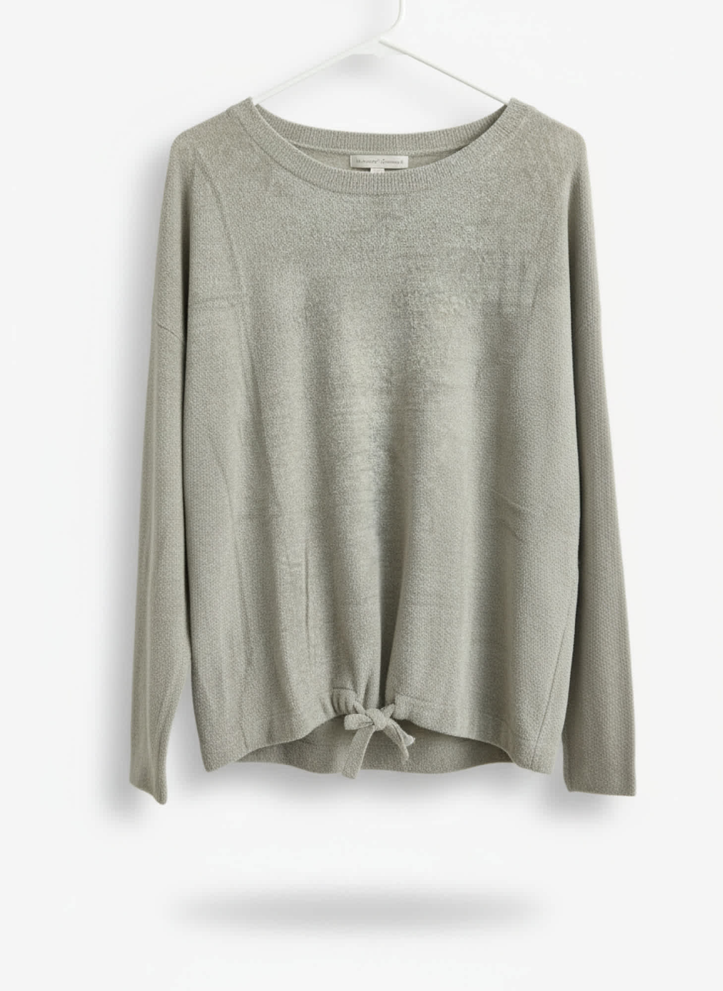 Barefoot Dreams Cozychic Ultra Lite Slouchy Pullover - Women's Soft Knit Long Sleeve Top with Drawstring Hem. Nylon Viscose Blend - Image 4