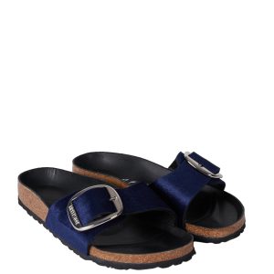 Birkenstock Madrid Big Buckle Velvet Midnight