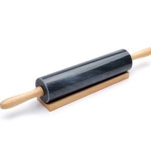 Fox Run Black Mrbl Rolling Pin/Base