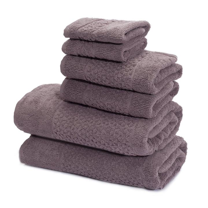 Classic Turkish Towels Mei-Tal Turkish Cotton Jacquard Towel Set of 6 - Image 4