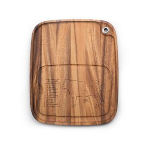 Ironwood Engr.Steak Barbecue Plate- Cow