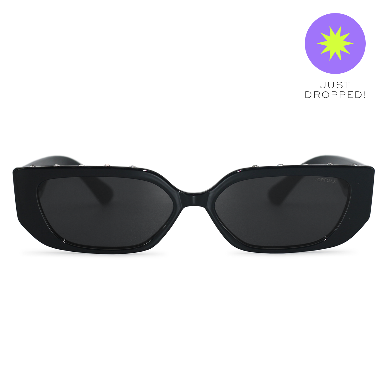 TopFoxx Sparkle In Your Eye - Women's Black Sunglasses - Image 2