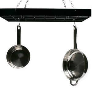 Fox Run Pot Rack Rect. Black-12 Hooks