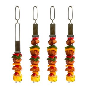 Outset Stainless Steel BBQ Slider Skewers. Set of 4