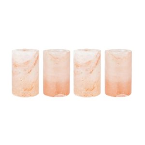 Outset Himalayan Pink Salt Small Drinking Glasses. Set of 4